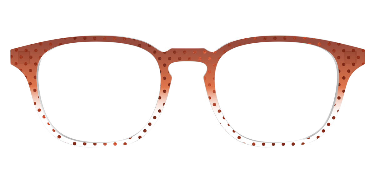 The Inferno Orange Gradient Crystal Polka Dots - Front Top Image - Pair Eyewear