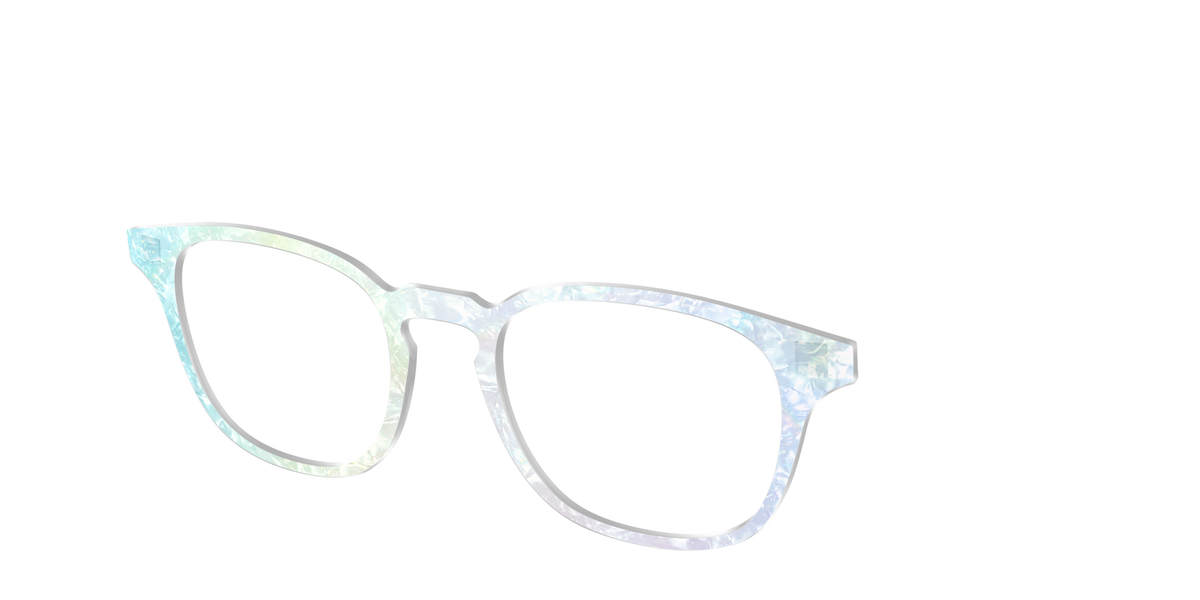 The Iridescent Pearl Marble Crystal - Angle Top Image - Pair Eyewear