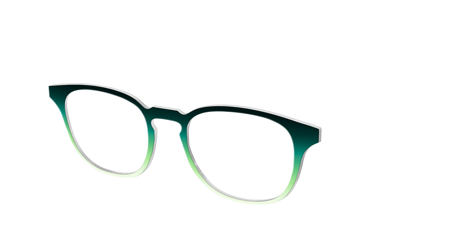 The Jade to Chartreuse Gradient - Angle Top Image - Pair Eyewear