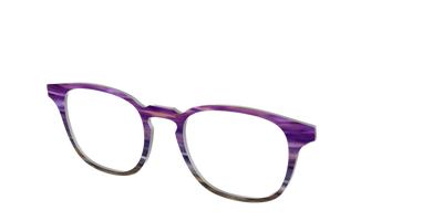 The Lilac Gradient Horn - Angle Top Thumbnail - Pair Eyewear