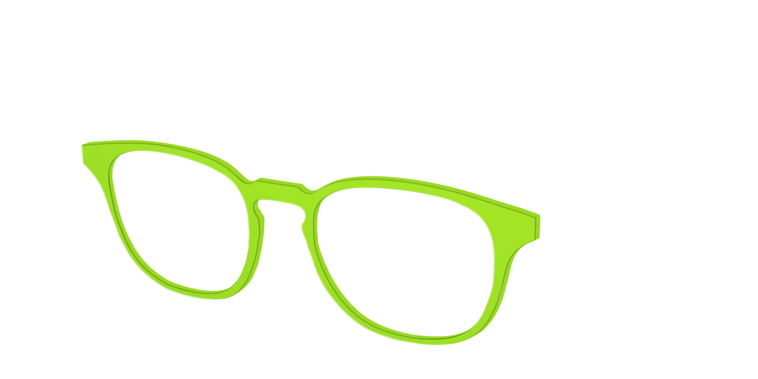 The Lime Green - Angle Top Image - Pair Eyewear