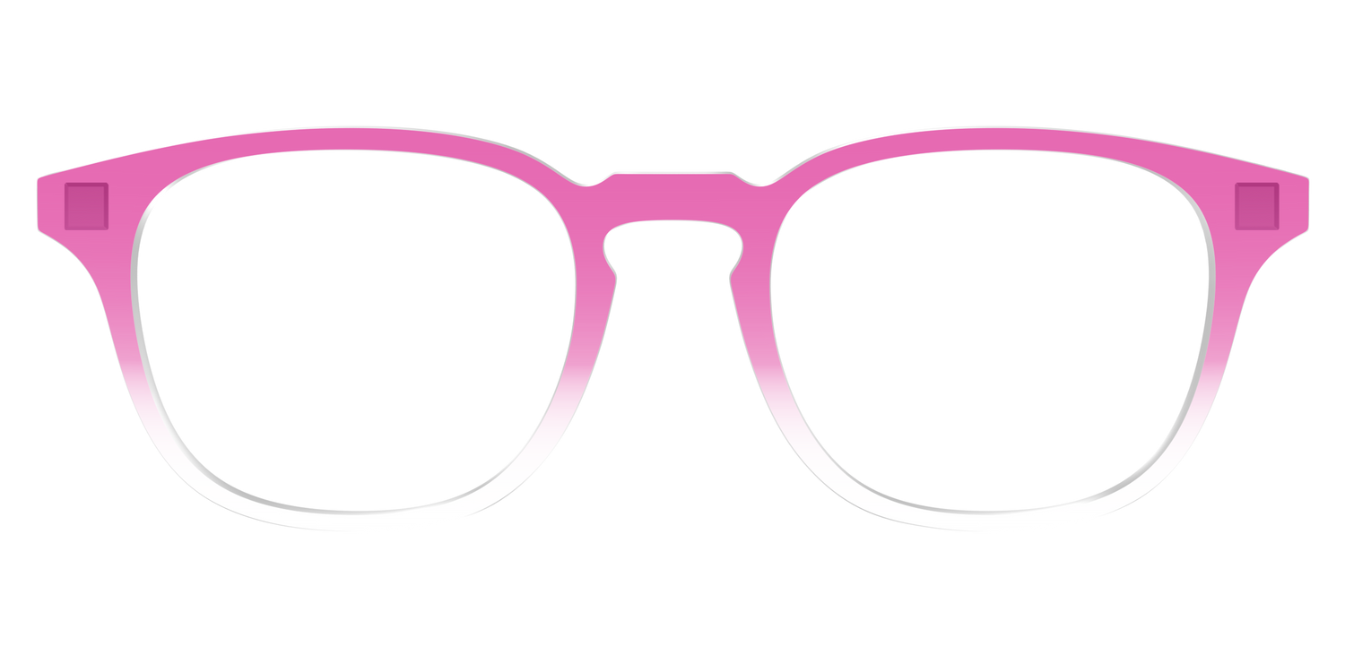 The Magenta Gradient Crystal - Front Top Image - Pair Eyewear