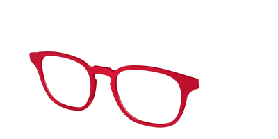 The Matte Red - Angle Top Thumbnail - Pair Eyewear