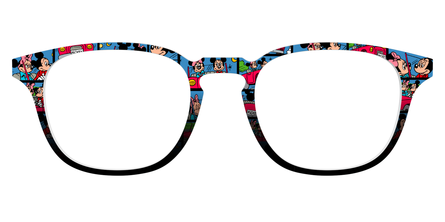 The Mickey & Minnie Comic Split - Front Top Image - Pair Eyewear