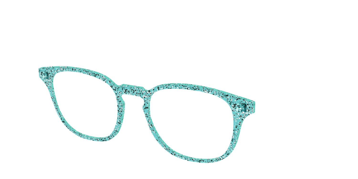 The Mint Sparkle - Angle Top Image - Pair Eyewear