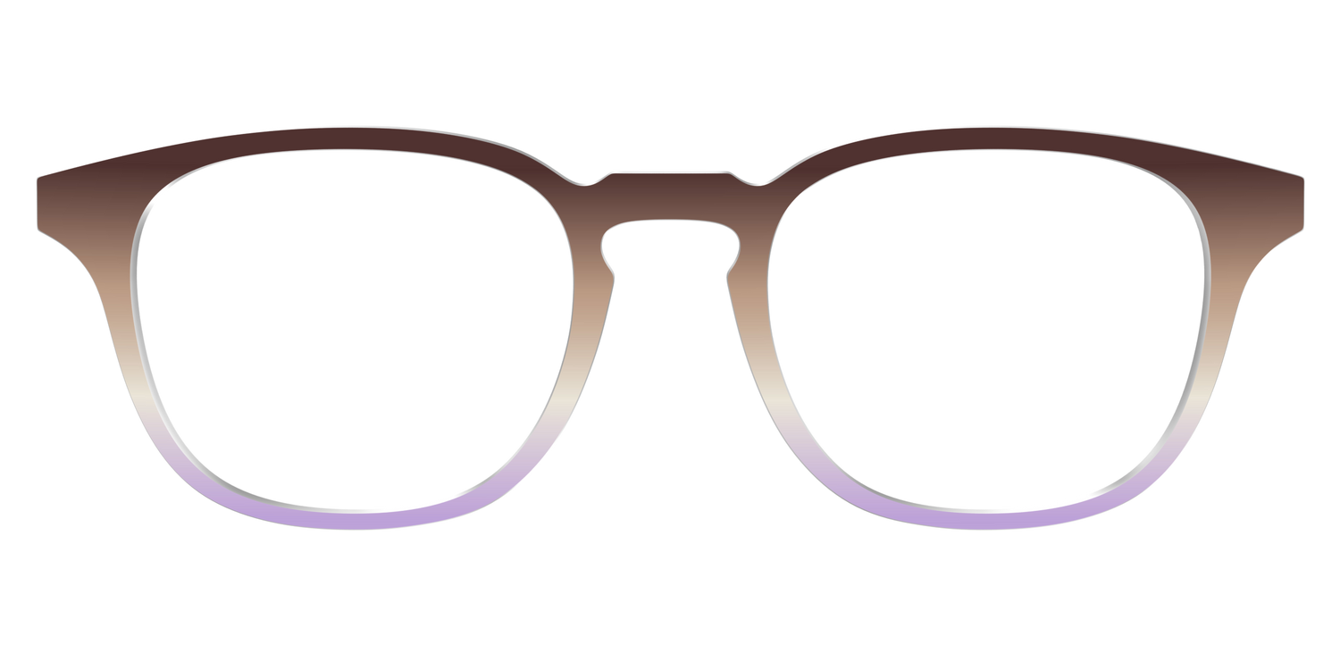 The Mocha to Light Lavender Gradient - Front Top Image - Pair Eyewear