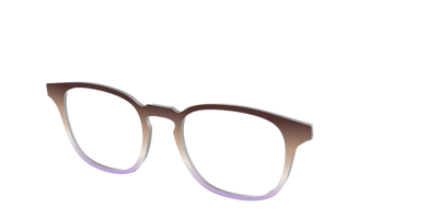 The Mocha to Light Lavender Gradient - Angle Top Thumbnail - Pair Eyewear
