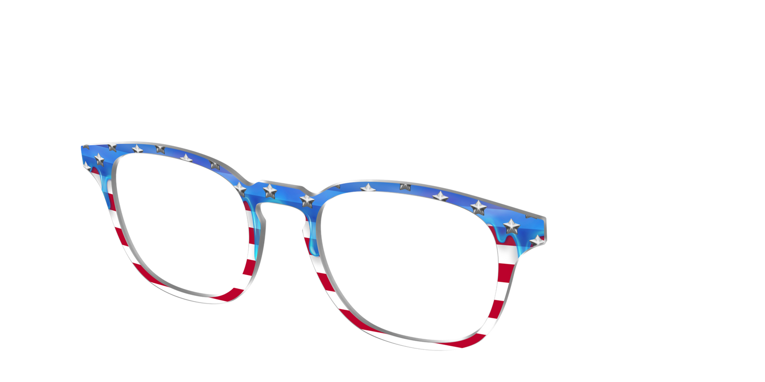 The Patriotic Slime - Angle Top Image - Pair Eyewear