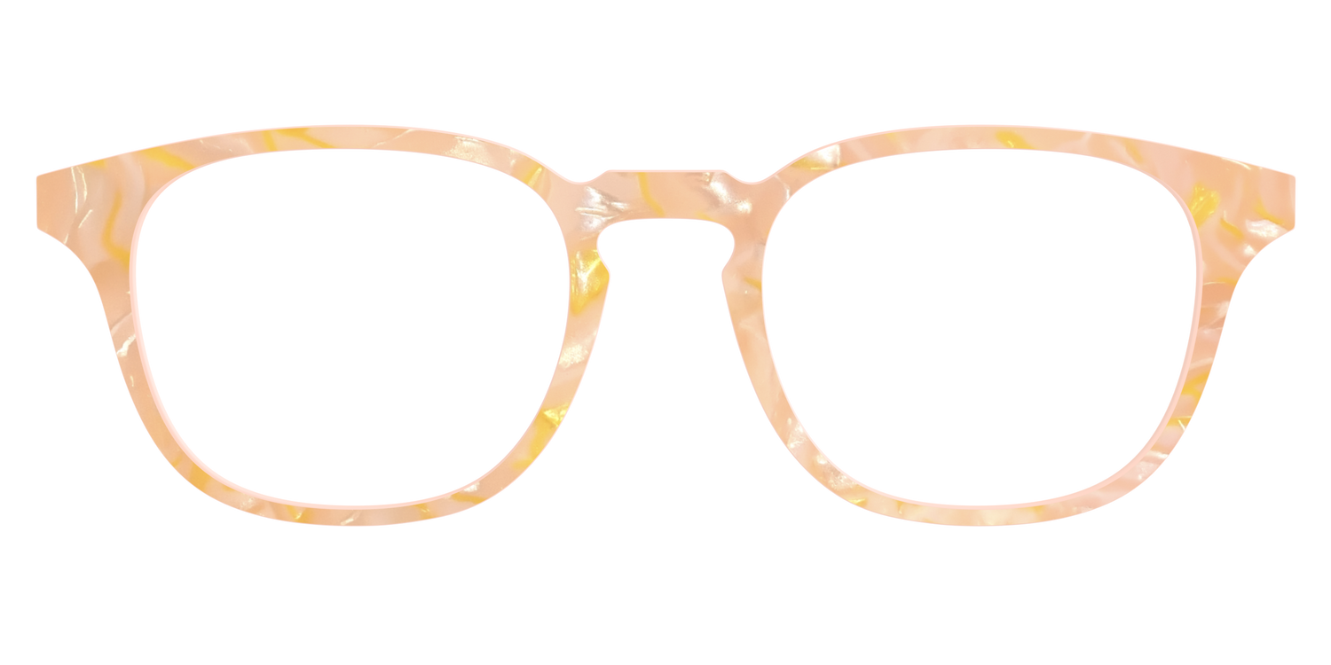 The Peach Creamsicle Pearl Marble - Front Top Image - Pair Eyewear