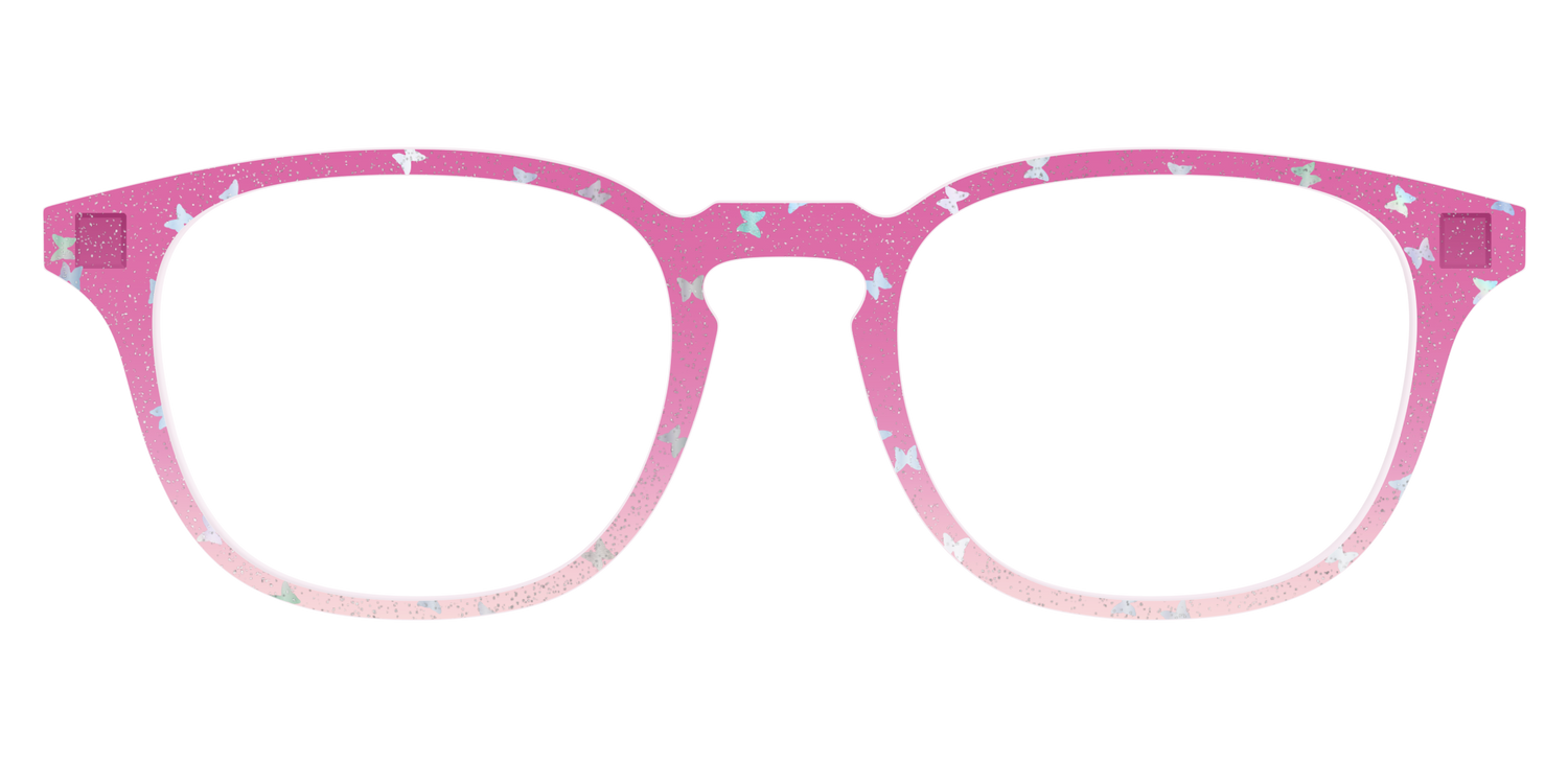 The Pink Butterfly Sparkle Crystal - Front Top Image - Pair Eyewear