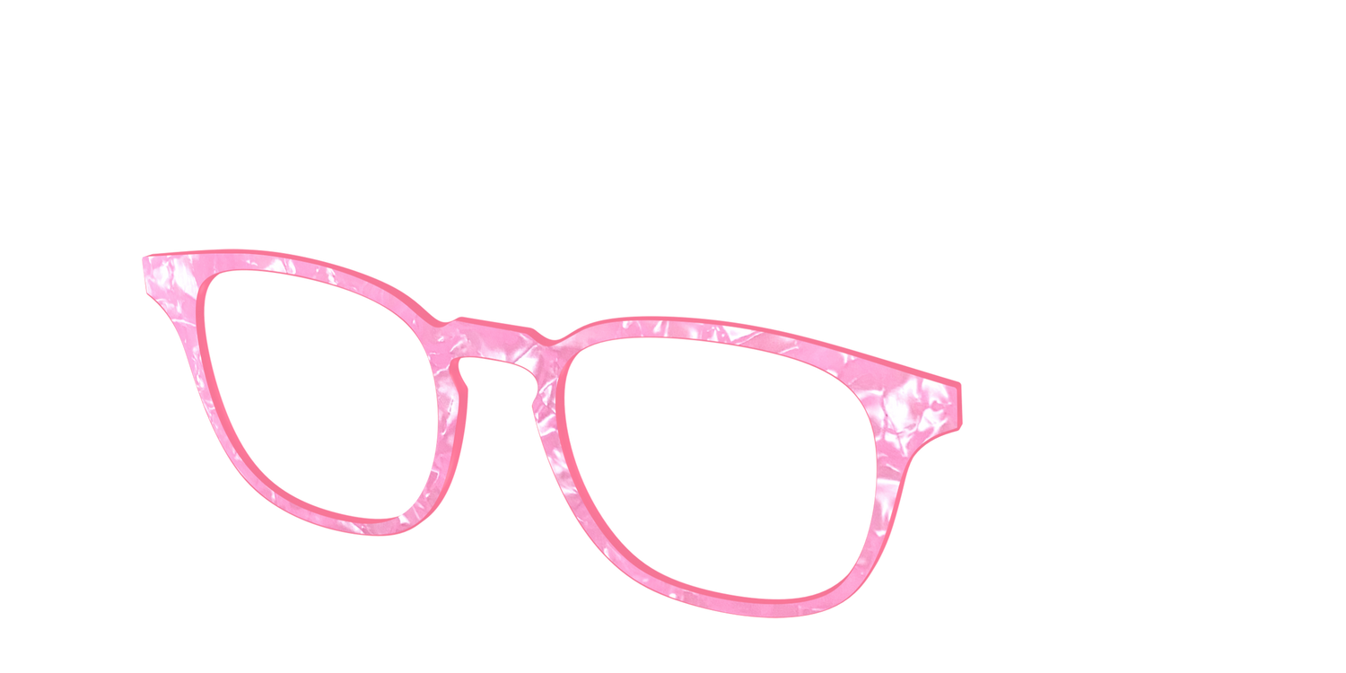 The Pink Tourmaline Pearl Marble - Angle Top Image - Pair Eyewear