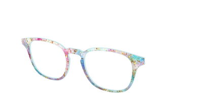 The Pixie Bokeh with Gold Flakes - Angle Top Thumbnail - Pair Eyewear