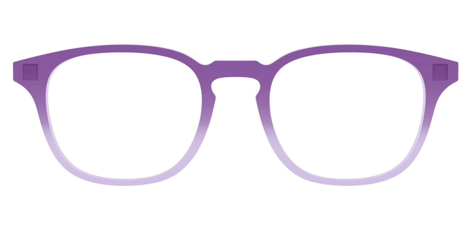 The Plum to Lilac Gradient Crystal - Front Top Image - Pair Eyewear