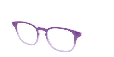 The Plum to Lilac Gradient Crystal - Angle Top Thumbnail - Pair Eyewear