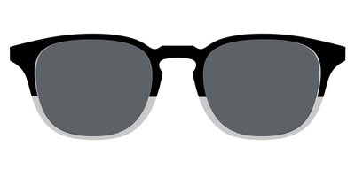 The Polarized Black to Gray Crystal Split Sun Top - Front Top Thumbnail - Pair Eyewear