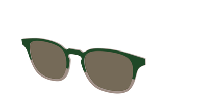The Polarized Cedar & Sap Crystal Split Sun Top - Angle Top Thumbnail - Pair Eyewear