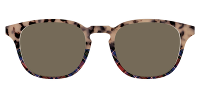 The Polarized Cookie Dough Tortoise & Plaid Split Sun Top - Front Top Thumbnail - Pair Eyewear