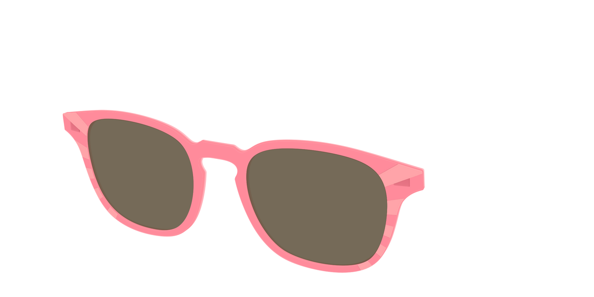 The Polarized Fruit Punch Sunburst Sun Top - Angle Top Image - Pair Eyewear