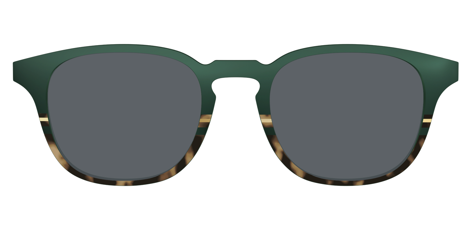 The Polarized Spruce Tortoise Sun Top - Front Top Image - Pair Eyewear