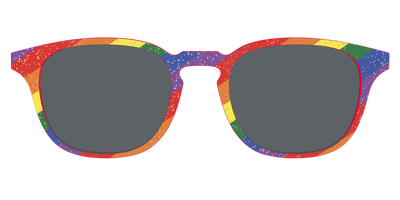 The Polarized Traditional Pride Flag Glitter Sun Top - Front Top Thumbnail - Pair Eyewear