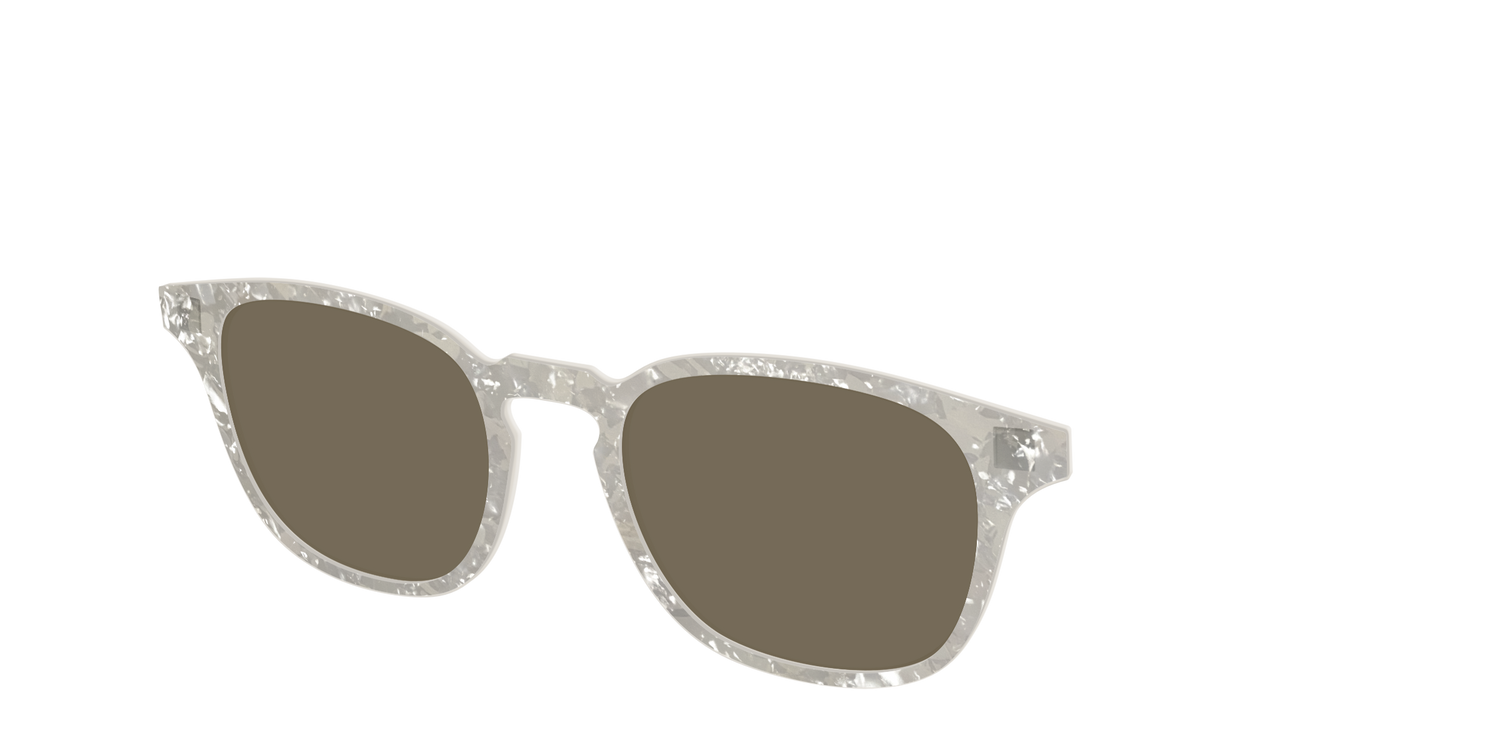 The Polarized White Quartz Pearl Sun Top - Angle Top Image - Pair Eyewear