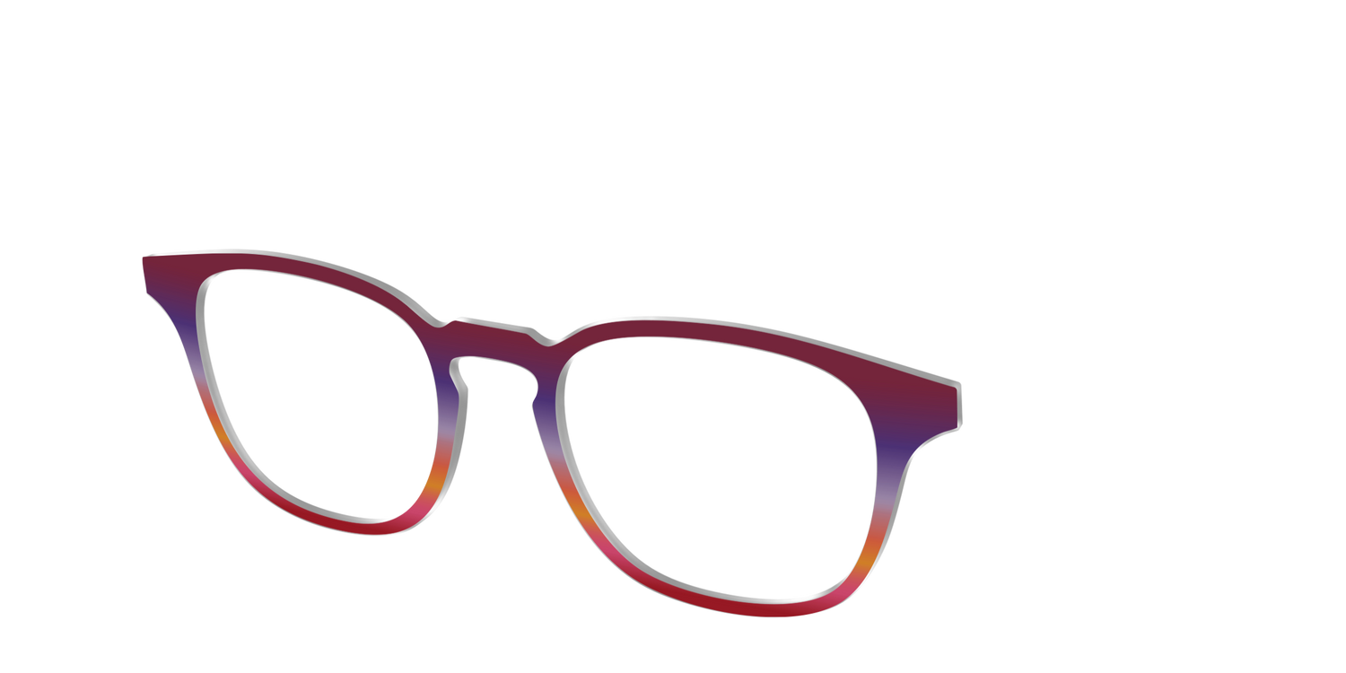 The Primary Gradient - Angle Top Image - Pair Eyewear
