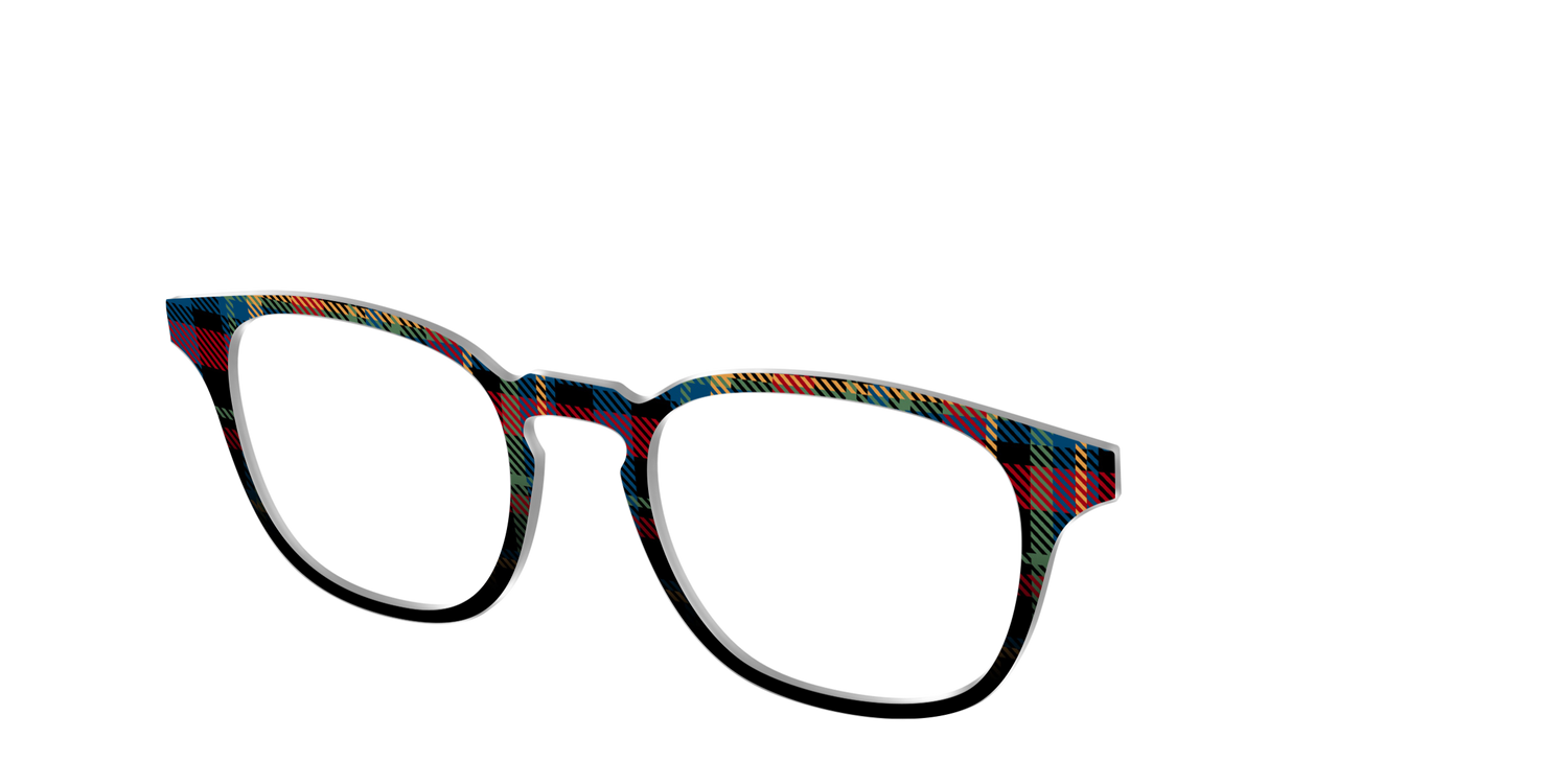 The Principal Plaid - Angle Top Image - Pair Eyewear