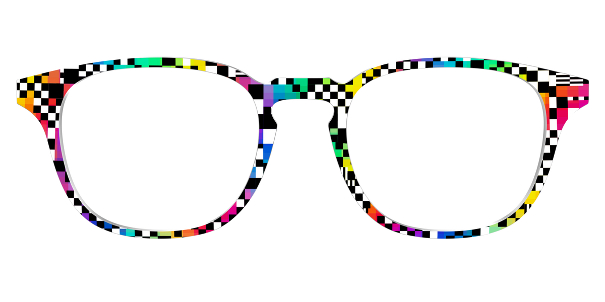 The Prismatic Check - Front Top Image - Pair Eyewear