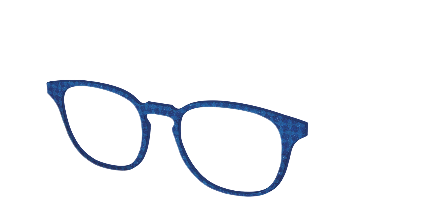 The Prussian Blue Pinwheels - Angle Top Image - Pair Eyewear