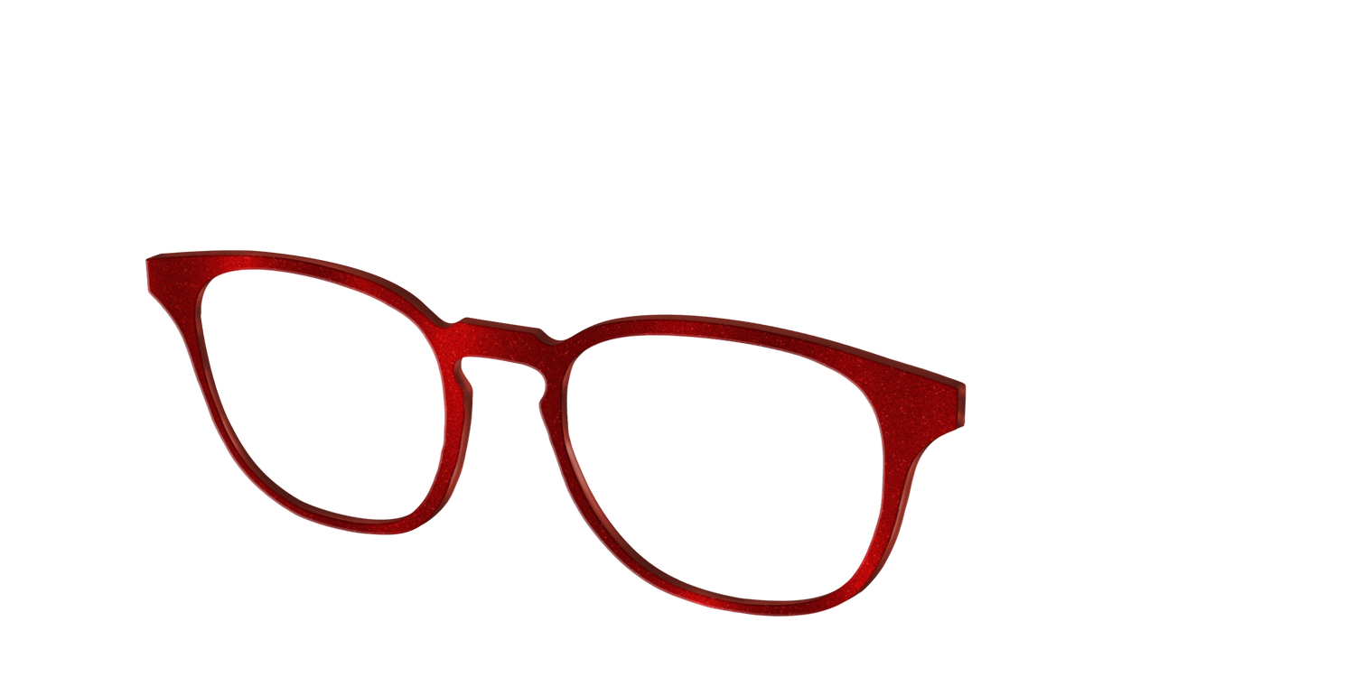 The Red Shimmer - Angle Top Image - Pair Eyewear