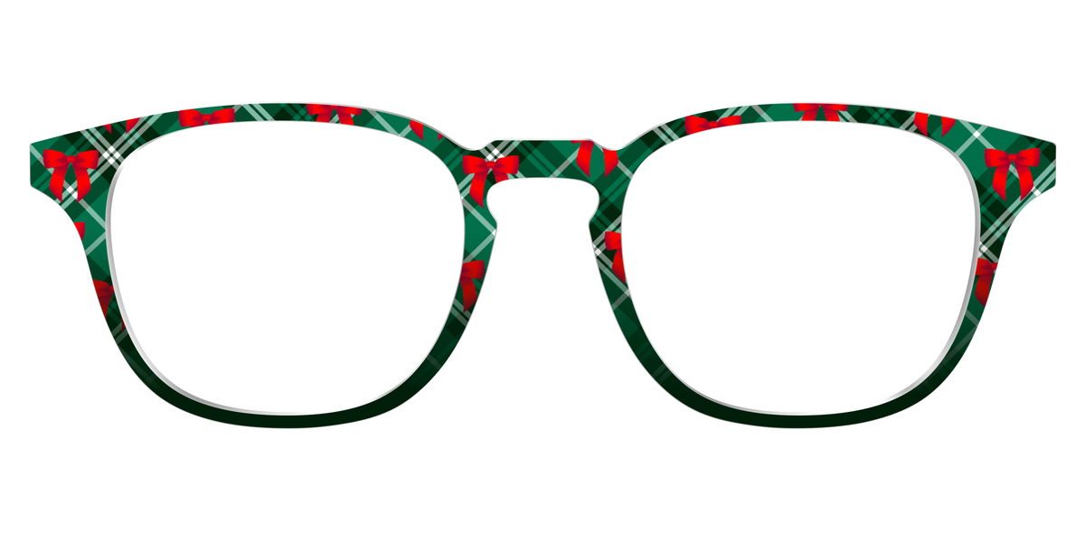 The Ribbon-Clad Plaid - Front Top Image - Pair Eyewear