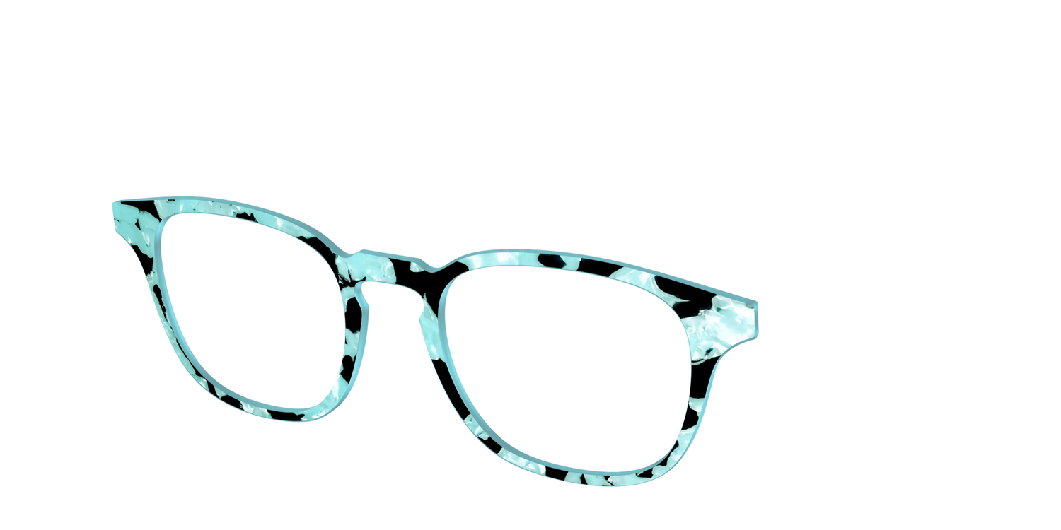 The Robin's Egg Pearl Tortoise - Angle Top Image - Pair Eyewear
