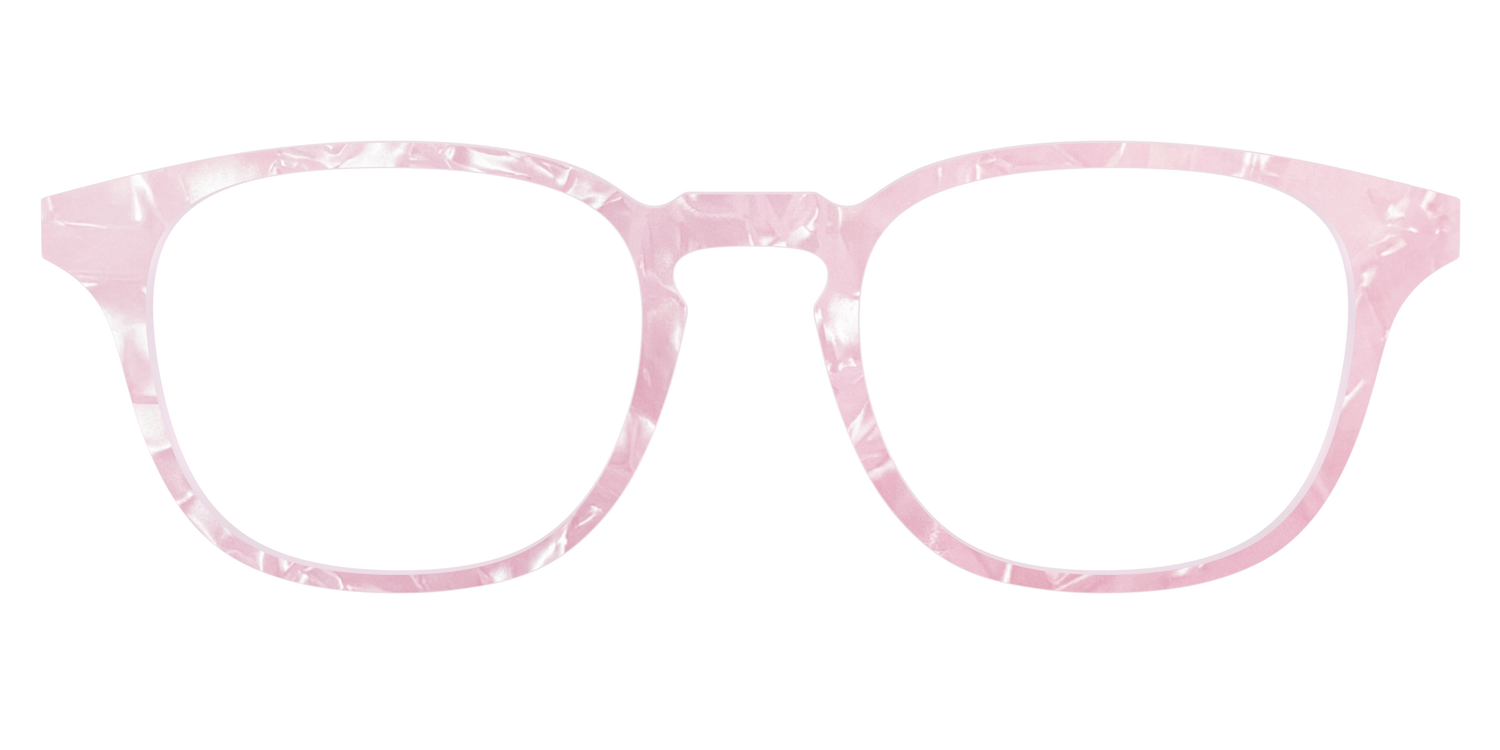 The Rose Quartz Pearl Marble - Front Top Image - Pair Eyewear