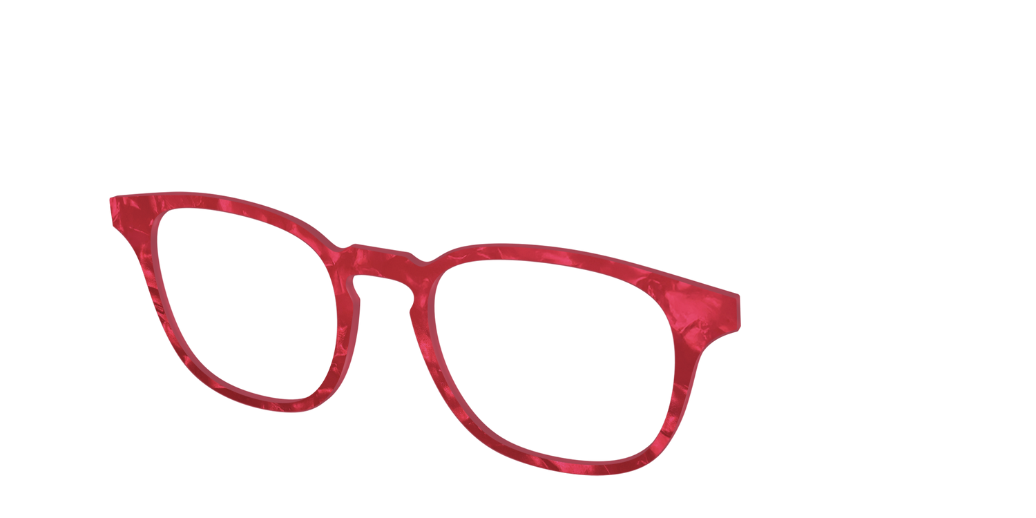 The Ruby Pearl Marble - Angle Top Image - Pair Eyewear