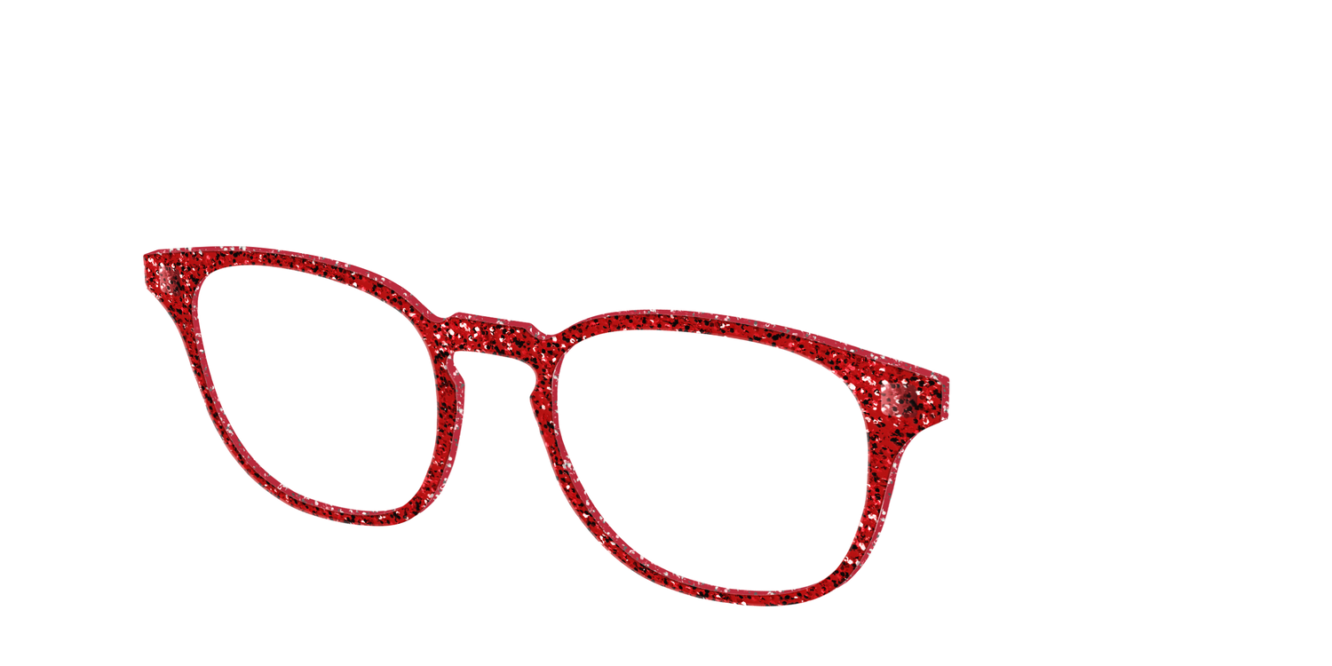The Ruby Sparkle - Angle Top Image - Pair Eyewear