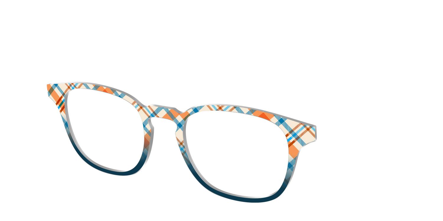 The Sailing Plaid - Angle Top Image - Pair Eyewear