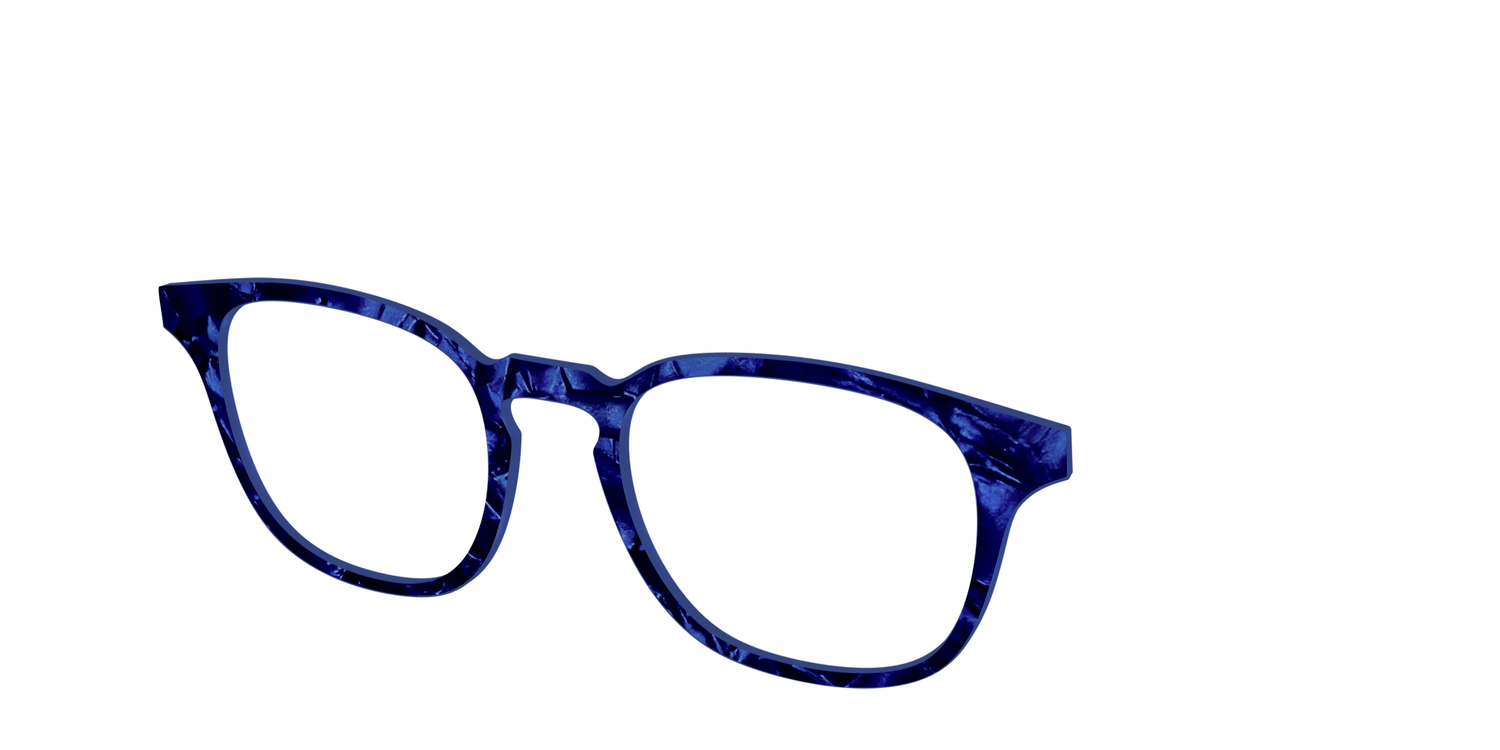 The Sapphire Pearl Marble - Angle Top Image - Pair Eyewear