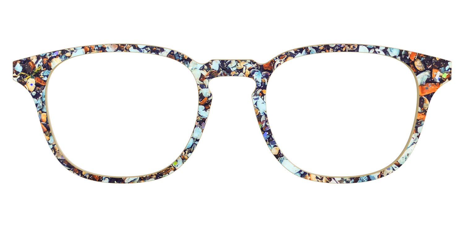 The Seashell Tortoise with Holographic Glitter - Front Top Image - Pair Eyewear