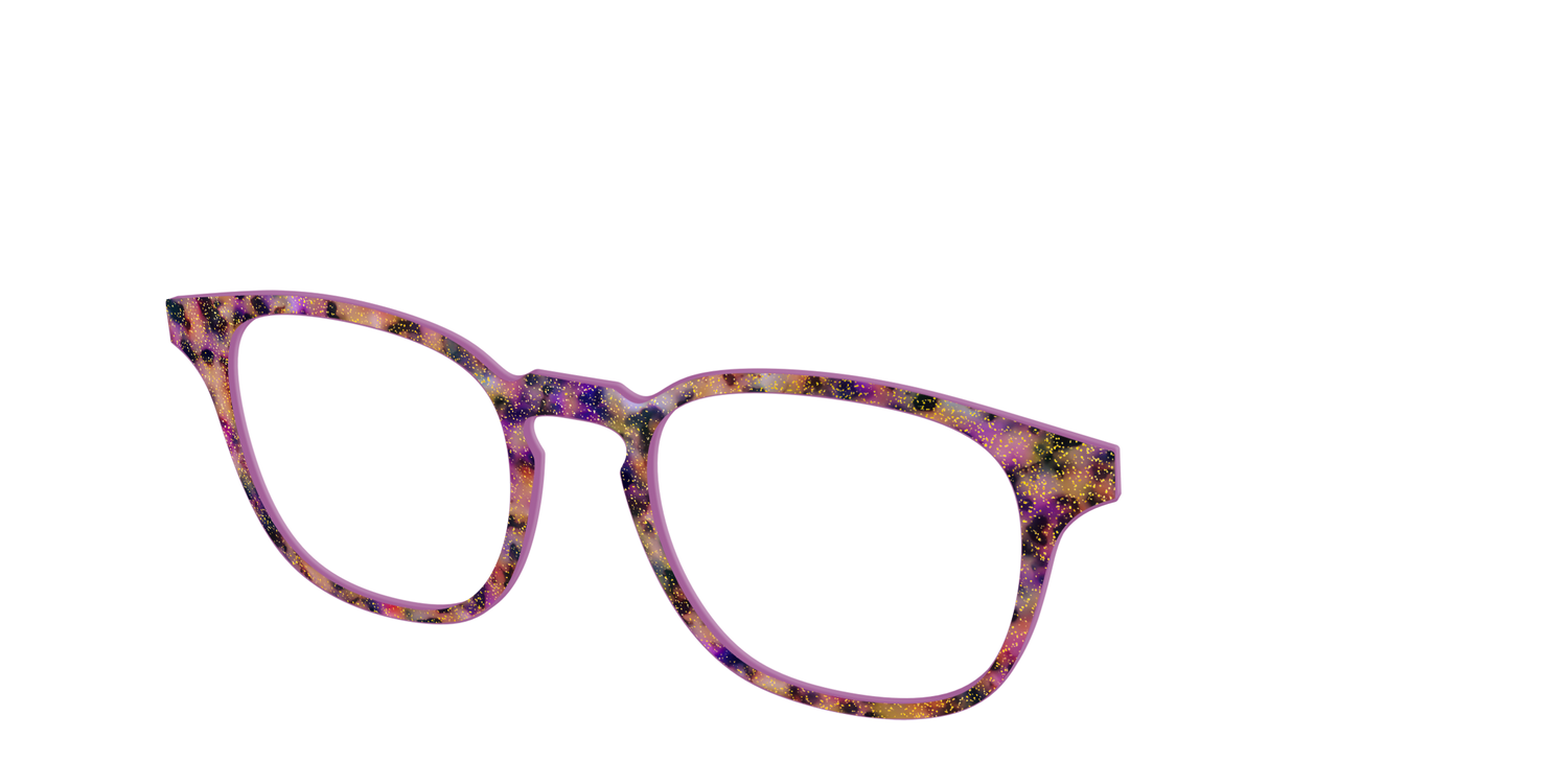 The Spooktacular Tortoise with Glitter - Angle Top Image - Pair Eyewear