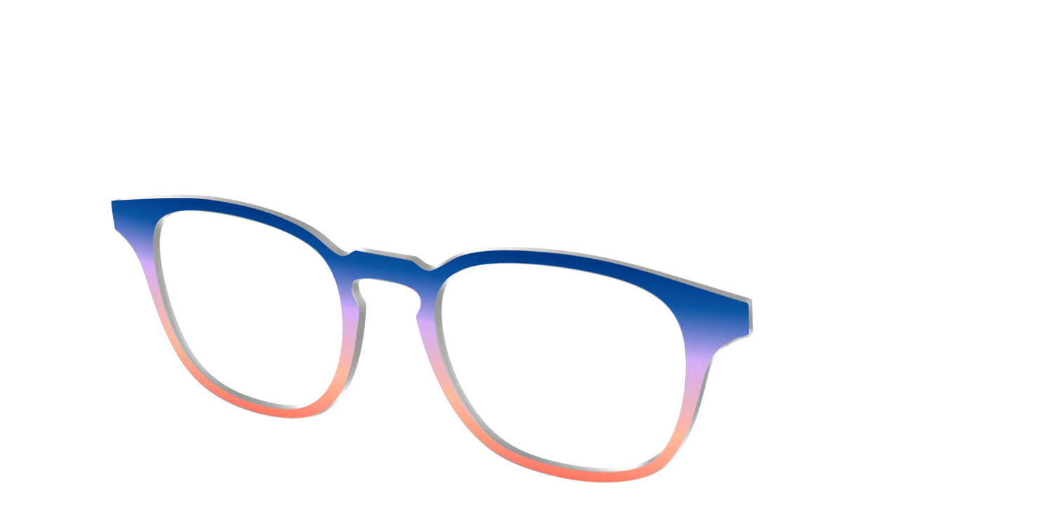 The Sundown Gradient - Angle Top Image - Pair Eyewear