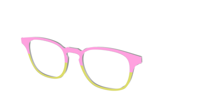 The Sweet Pea & Chartreuse Split - Angle Top Thumbnail - Pair Eyewear