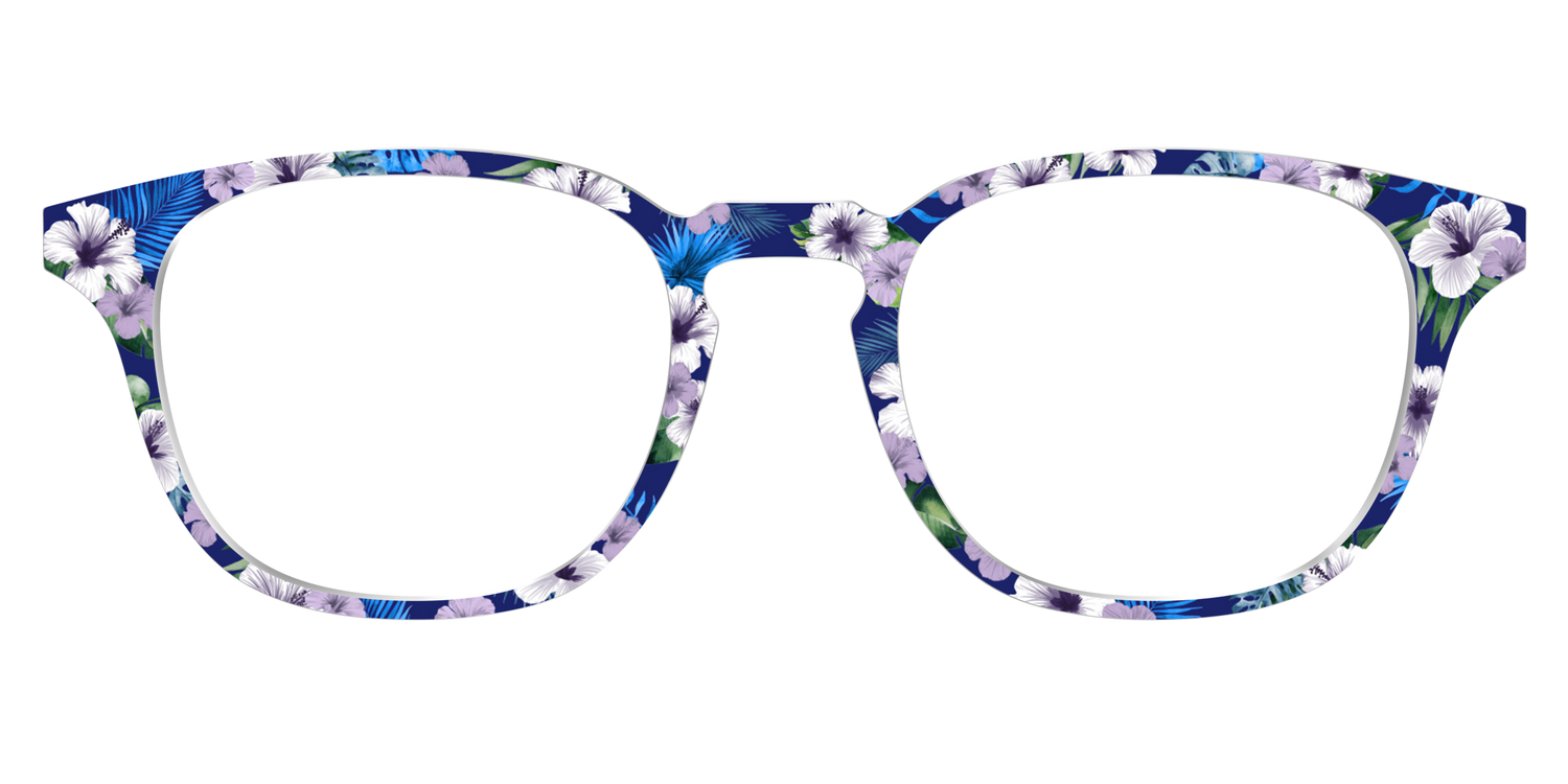 The Tropical Blue Blossoms - Front Top Image - Pair Eyewear