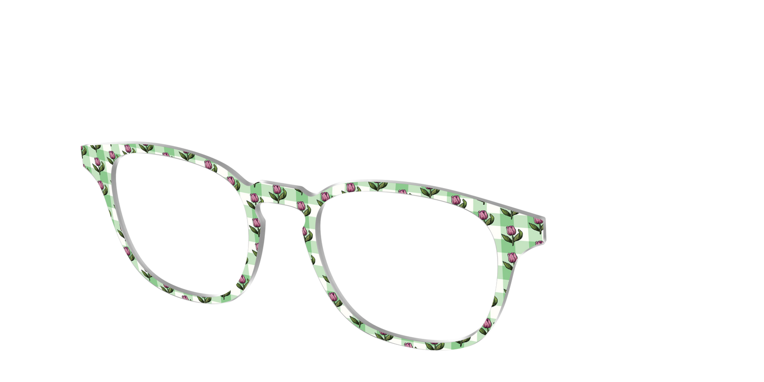 The Tulip Gingham - Angle Top Image - Pair Eyewear