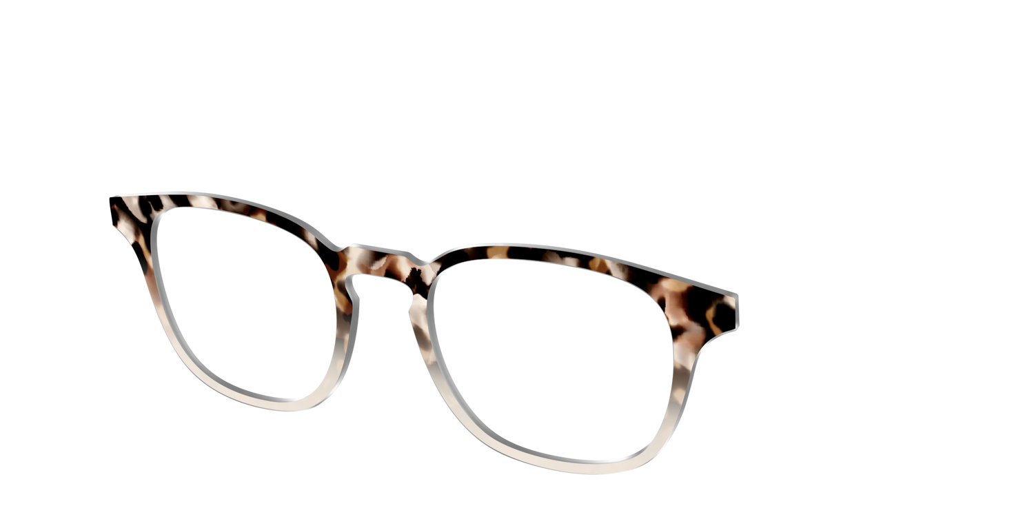 The Vanilla Latte Tortoise - Angle Top Image - Pair Eyewear