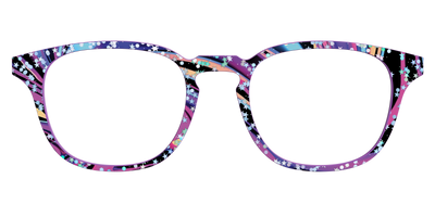 The Vaporwave Marble with Star Glitter - Front Top Thumbnail - Pair Eyewear