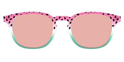 The Watermelon Crystal with Coral Pink Lens - Front Top Thumbnail - Pair Eyewear