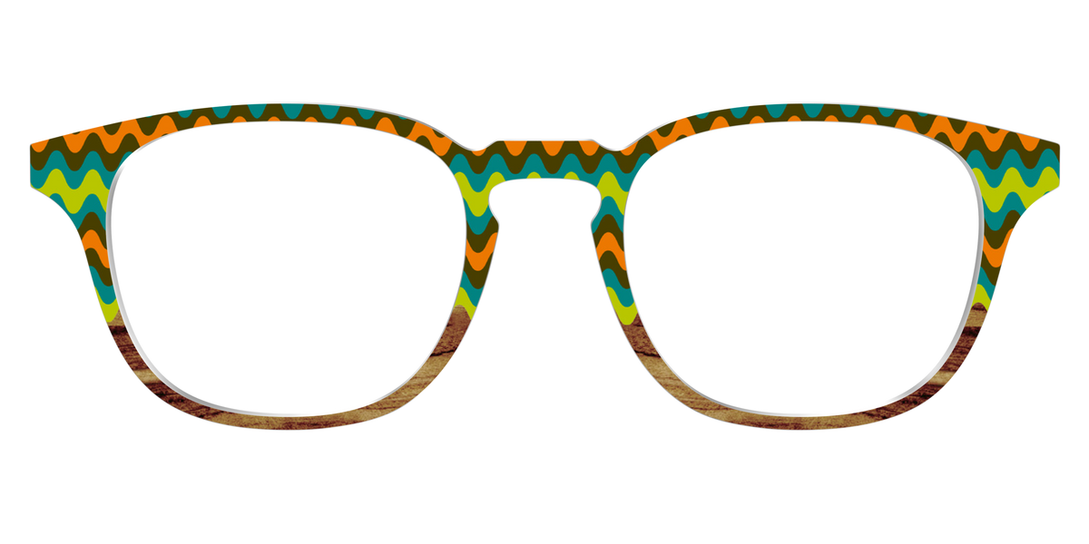 The Woodgrain Waves - Front Top Image - Pair Eyewear