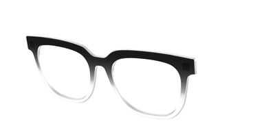 The Black Gradient Crystal - Angle Top Thumbnail - Pair Eyewear