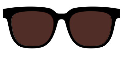 The Black with Brown Golf Lens - Front Top Thumbnail - Pair Eyewear
