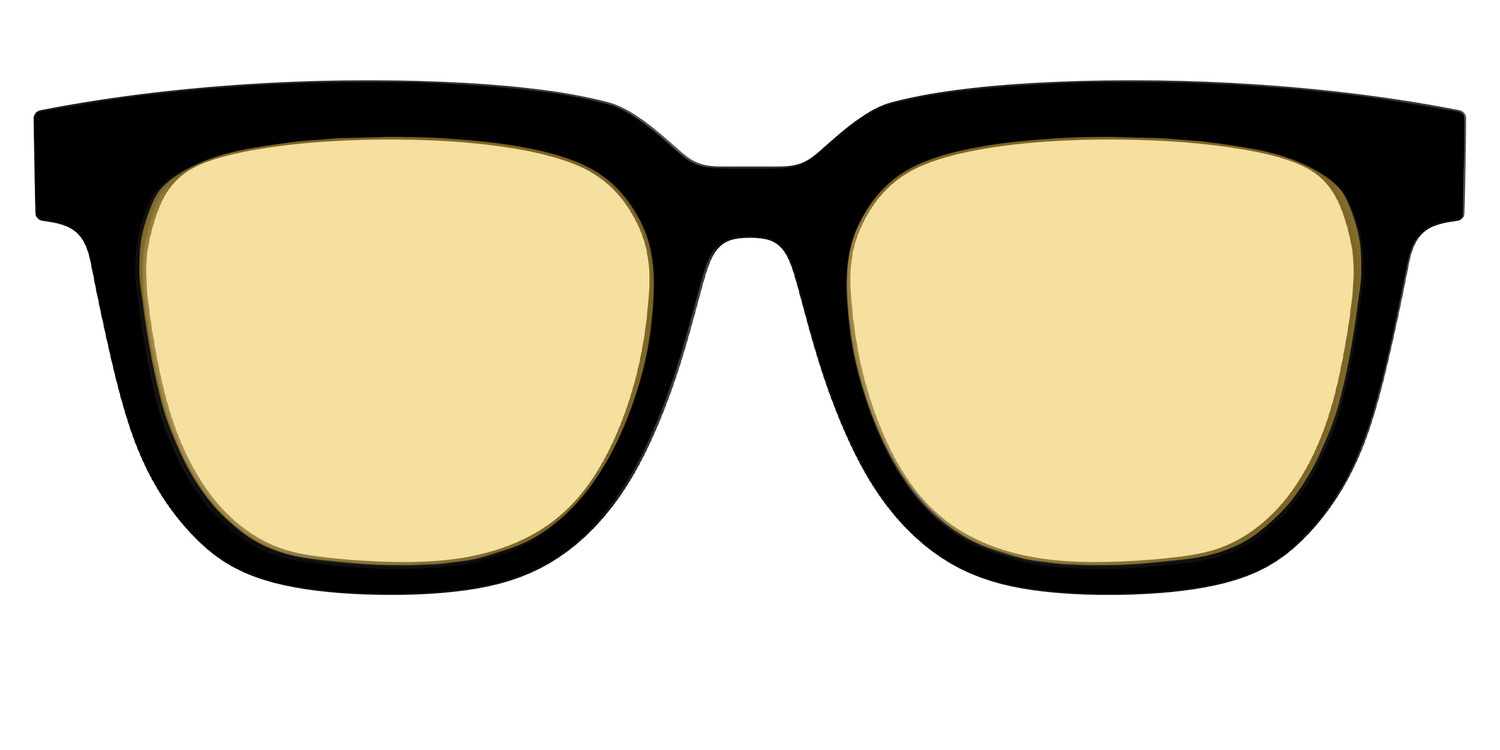 The Black with Driving Lens - Front Top Image - Pair Eyewear